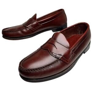 Dexter Penny Loafers Women Sz 8.5 Mens 6.5 D Burgundy Leather Unisex Preppy EUC